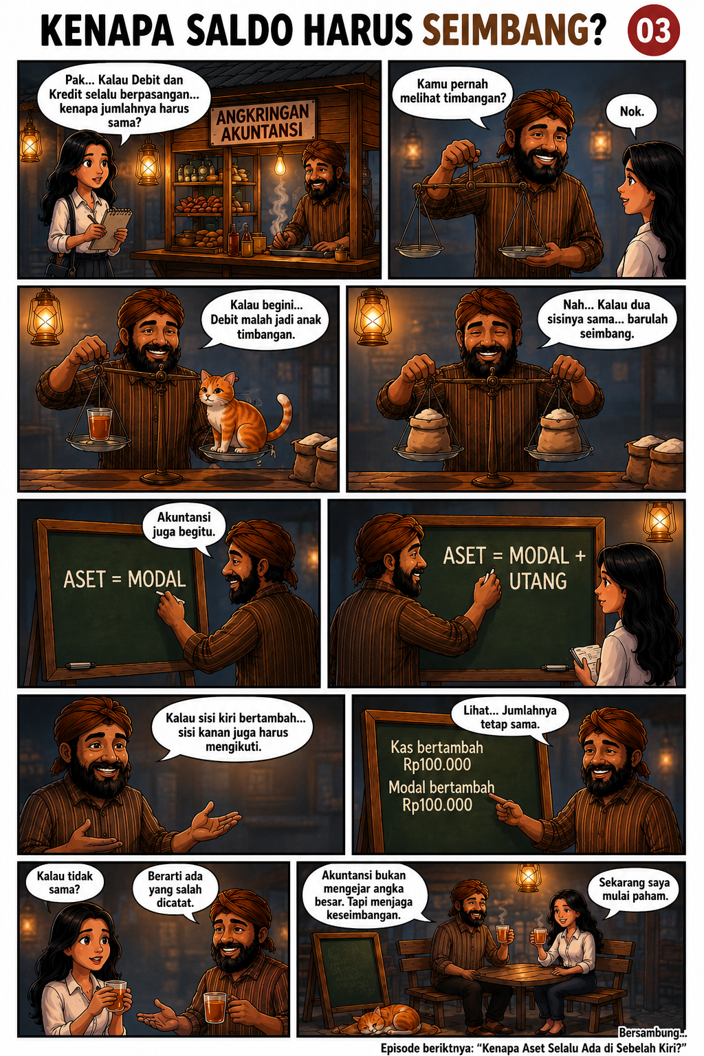 Komik Episode 03: Kenapa Saldo Harus Seimbang?